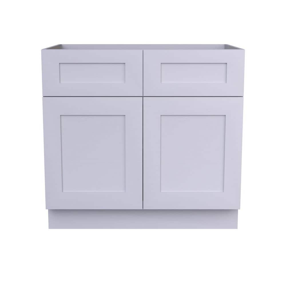 42 in. W x 24 in. D x 34.5 in. H Ready to Assemble Plywood Shaker Drawer Base Kitchen Cabinet in White price history on PriceWatchPro