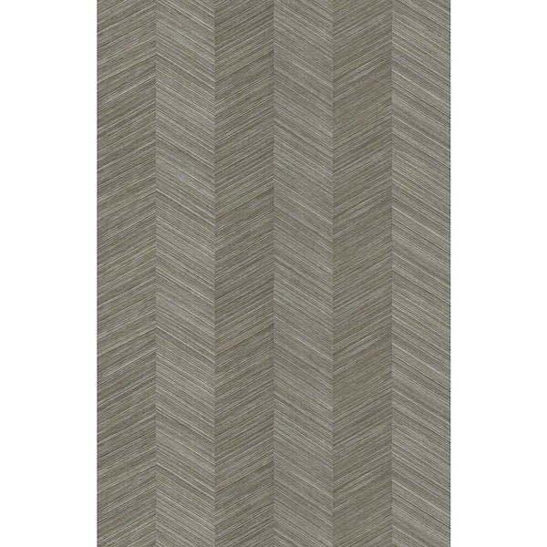 Seabrook Designs 60.75 sq. ft. Mesa Chevy Hemp Embossed Vinyl Unpasted Wallpaper Roll