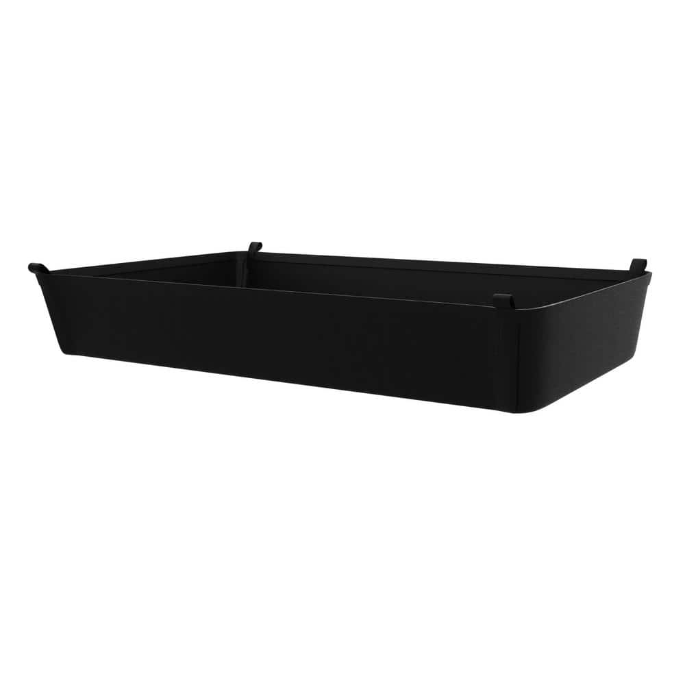 7 in. H x 24 in. W Black Steel 1-Drawer Wide Mesh Wire Basket price history on PriceWatchPro