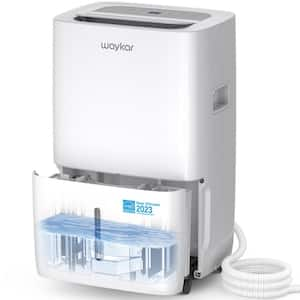 80 pt. 5,000 sq. ft. Energy Star Dehumidifier for Bedroom, Basement or Wet Rooms in White with Bucket and Auto Defrost