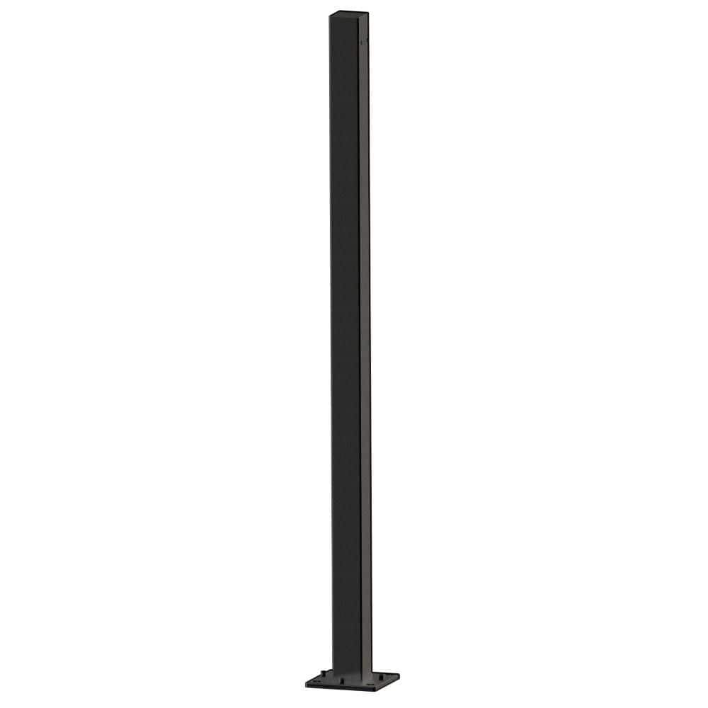 MountainView Glass Deck Railing 36 in. H Post in Matte Black Stainless Steel price history on PriceWatchPro