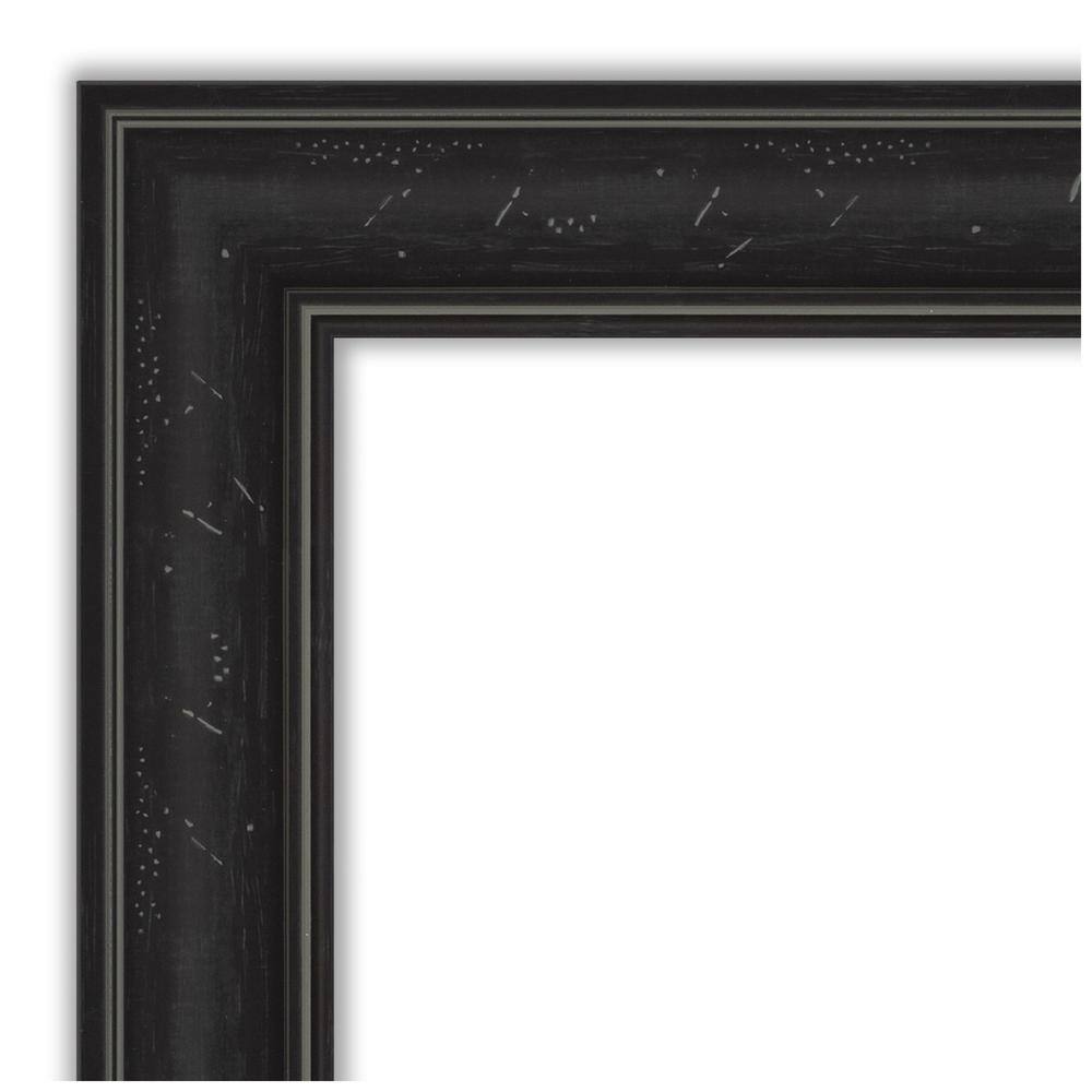 Shipwreck Black Narrow Framed Natural Cork Bulletin Board