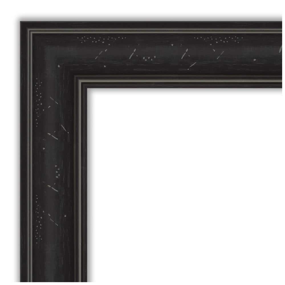 Shipwreck Black Narrow 32" x 26" Beveled Vanity Wall Mirror