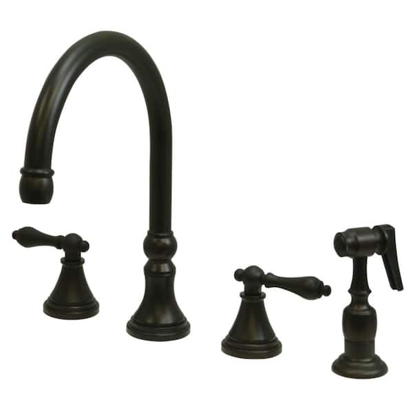 Governor 2-Handle Deck Mount Standard Kitchen Faucet in Oil Rubbed Bronze