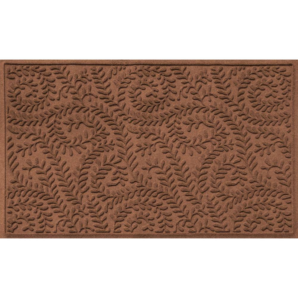 Bungalow Flooring WaterHog Boxwood Dark Brown 35 In. X 59 In. PET ...