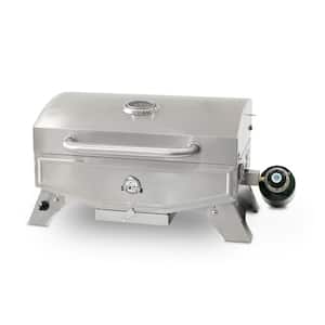 Stop Single-Burner Portable LP Gas Grill in Stainless Steel