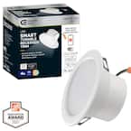 4 in. Smart Hubspace Color Selectable CCT Integrated LED Recessed Light Trim