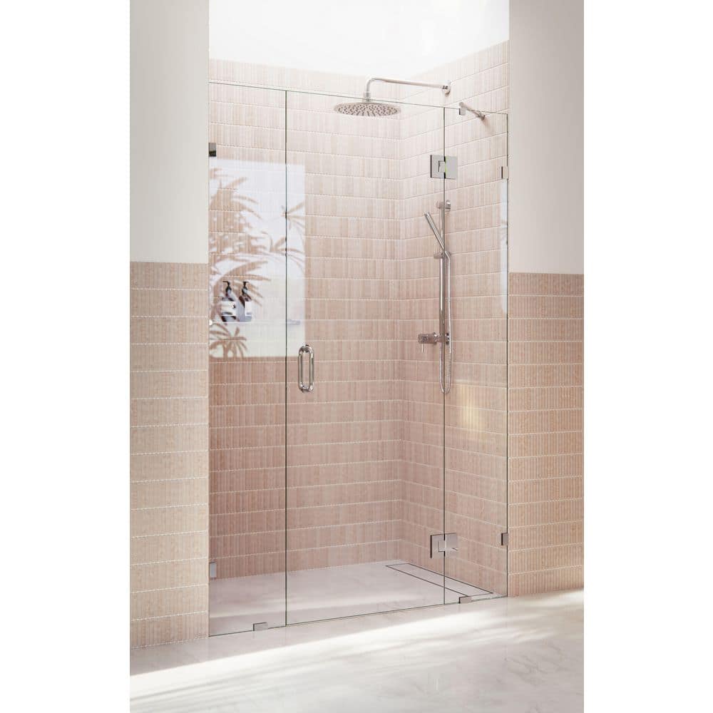 Stellar Frameless 3 Panel Glass Shower Door with Polished Chrome Finish