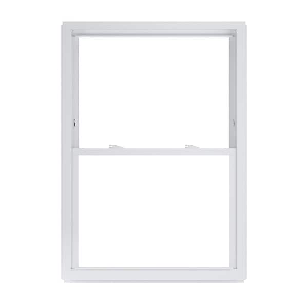 American Craftsman 35.75 in. x 49.25 in. 50 Series White Double Hung Low-E Argon Glass Vinyl Replacement Window, Screen Incl