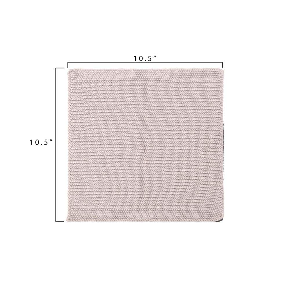 Light and Dark Gray Cotton Knit Dish Cloth Set