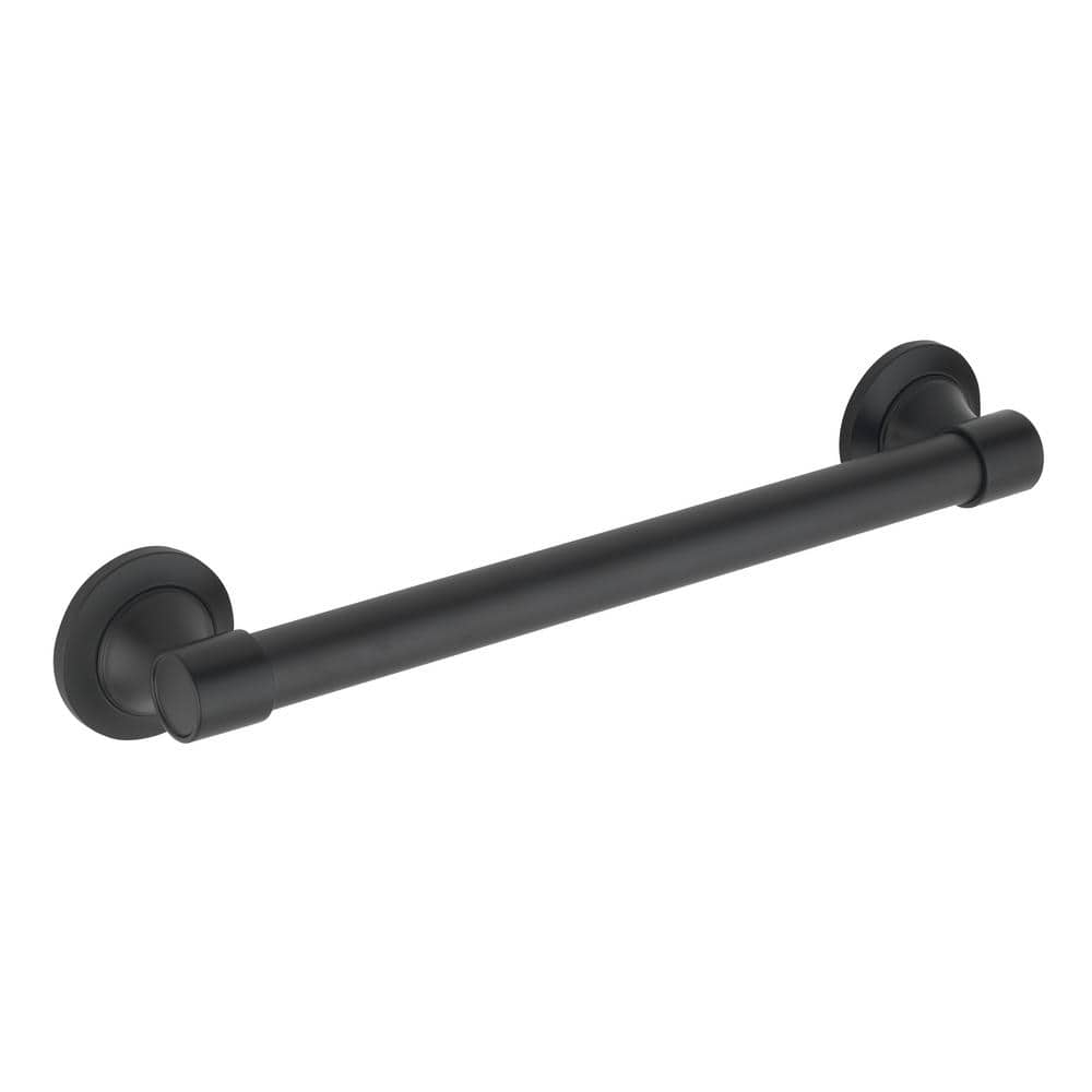 Matte Black 24" Stainless Steel Bathroom Grab Bar