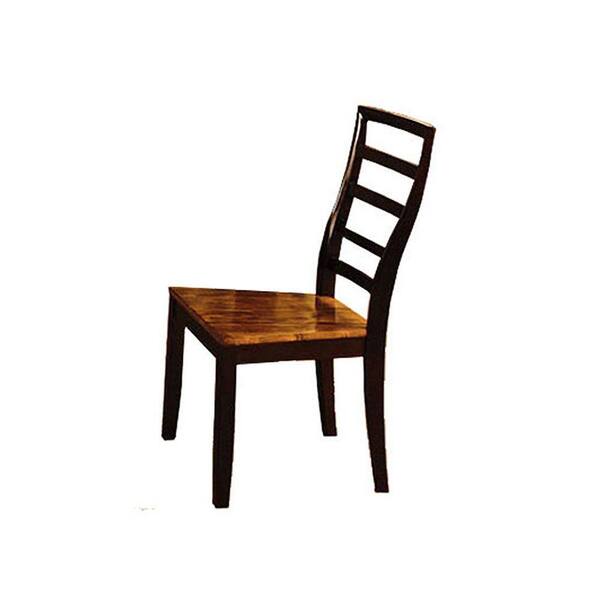 Venetian Worldwide San Isabel I Acacia & Espresso Wood Dining Chair (Set of 2)
