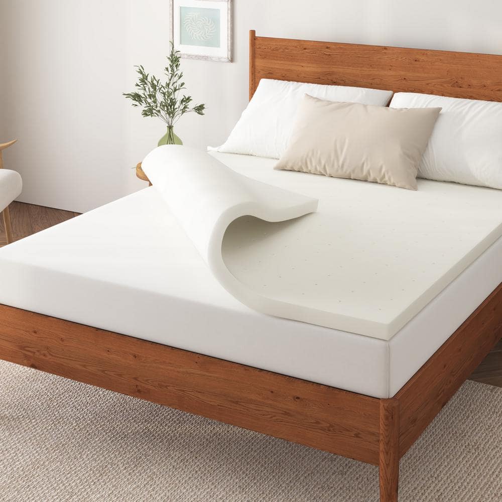 NapQueen 4 in. Twin Memory Foam Ventilated Mattress Topper