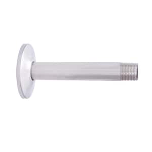 6 in. Straight Shower Arm with Flange in Brushed Nickel