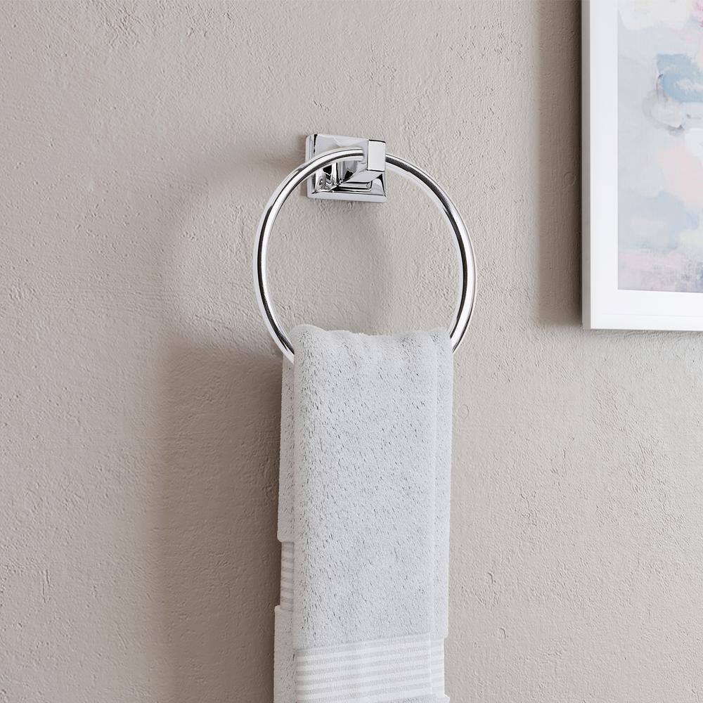 Millbridge Polished Chrome Wall Mounted Towel Ring