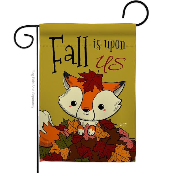 Angeleno Heritage MADE AND DESIGNED LOS ANGELES CALIFORNIA 13 in. x 18.5 in. Fall Is Upon Us Garden Flag Double-Sided Fall Decorative Vertical Flags