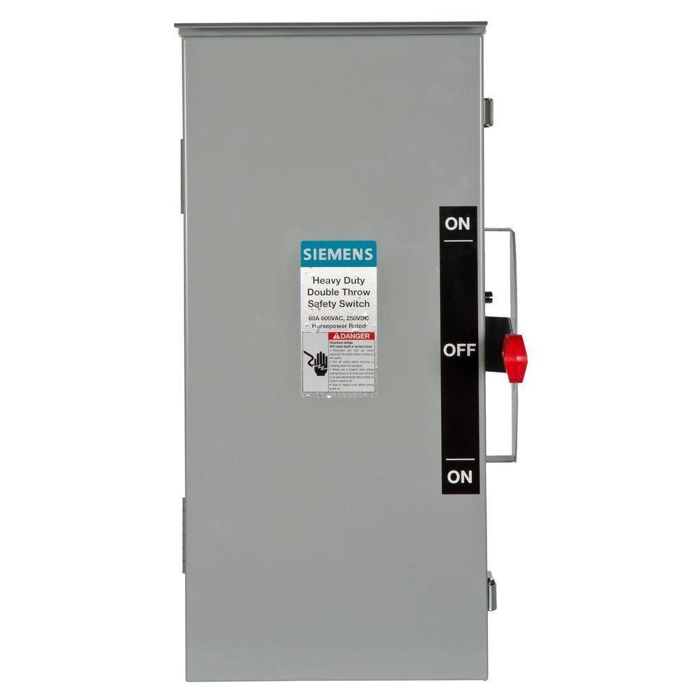 Details about   Square D HU361 Series E2 Single Throw 30 Amp 600 Volt 
