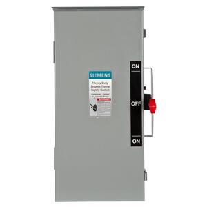 Double Throw 30 Amp 600-Volt 3-Pole Outdoor Non-Fusible Safety Switch