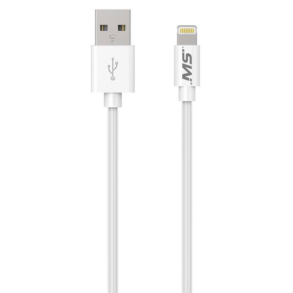 Mobilespec MBS06242 3' Lightning to USB Charge & Sync Foam Cable White