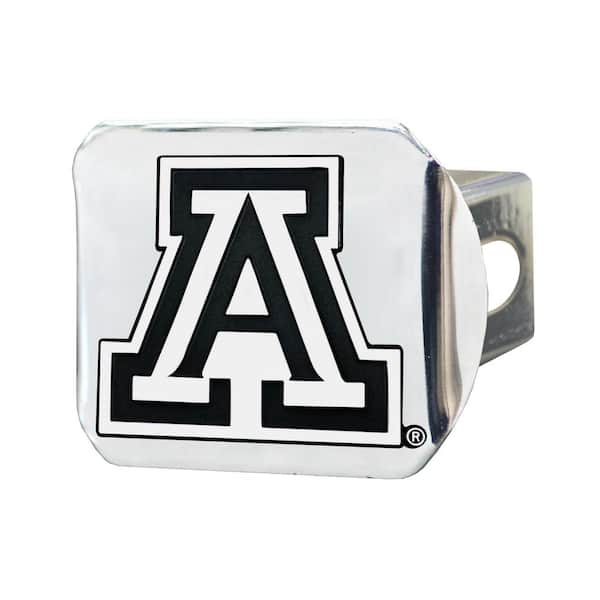 FANMATS NCAA University of Arizona 2 in. Type III Chrome Hitch Cover with Chrome Emblem