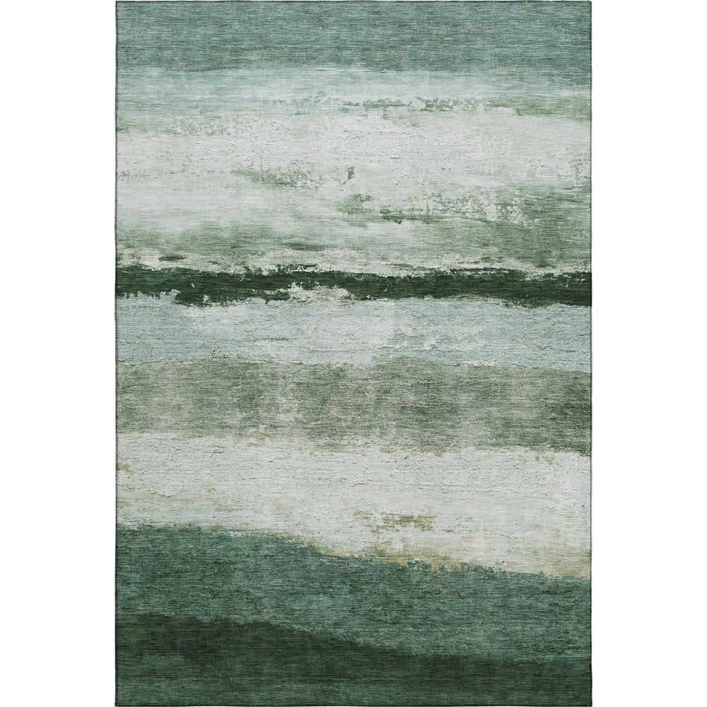 Mayfield Premium Machine Washable Abstract AMF2169 Fern 3 ft. x 5 ft. Area Rug price history on PriceWatchPro
