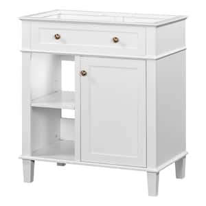 29.1 in. W x 17.9 in. D x 33.3 in. H Bath Vanity Cabinet without Top in White