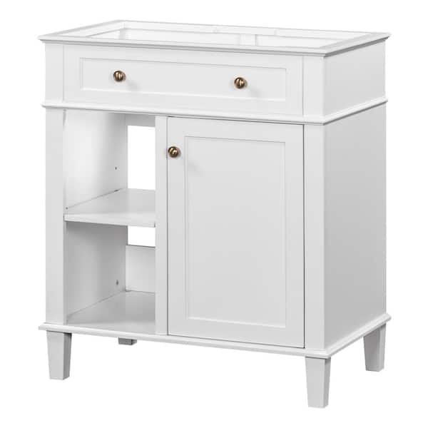 Tileon 29.1 in. W x 17.9 in. D x 33.3 in. H Bath Vanity Cabinet without Top in White