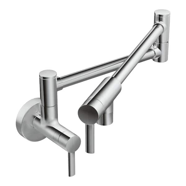 MOEN Modern Wall Mounted Swing Arm Pot Filler in Chrome