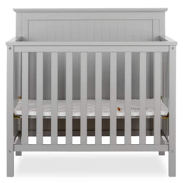 mini grey crib