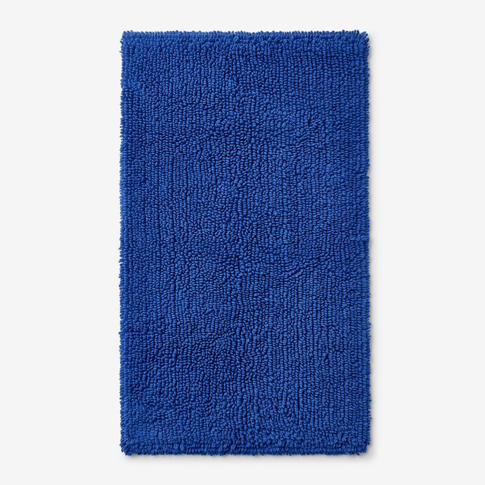 The Company Store Company Cotton Chunky Loop Royal Blue 21 in. x 34 in