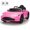 TOBBI 12-Volt Kids Electric Car Ride on Car with Remote Control and Music Licensed Aston Martin, Pink TH17B1112-T0102