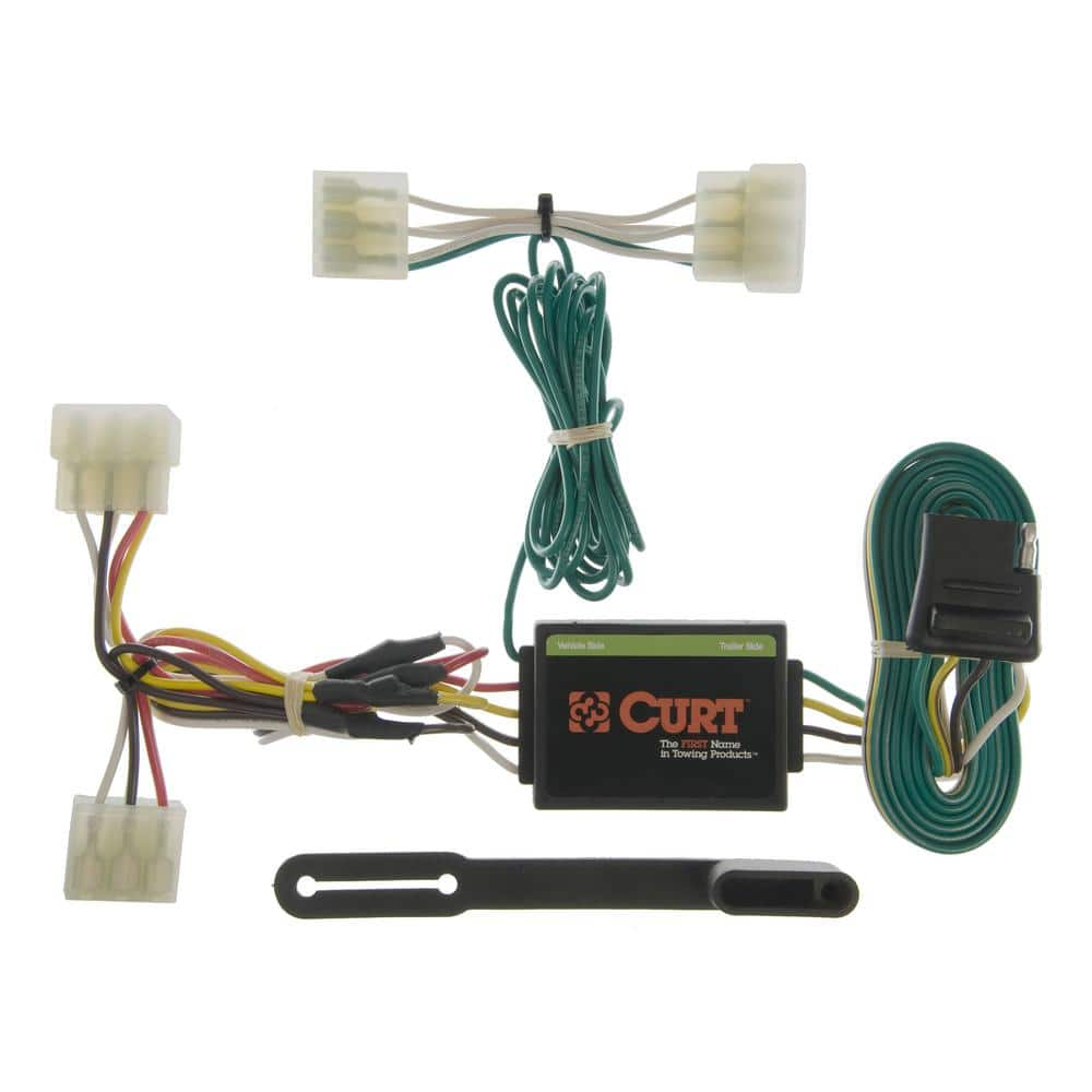 CURT Custom Vehicle-Trailer Wiring Harness, 4-Way Flat Output, Select Mazda  B2000, B2200, B2600, Quick Wire T-Connector 55304 - The Home Depot