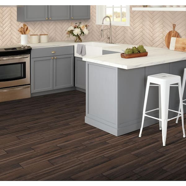 Atwood Walnut 6 in. x 36 in. Glazed Porcelain Floor and Wall Tile (626.4 sq. ft. / pallet)