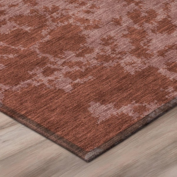 Chantille Machine Washable Indoor/Outdoor Abstract ACN2919 Burgundy 10 ft. x 14 ft. Area Rug