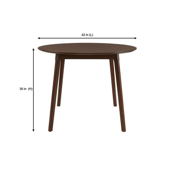 Stylewell Saskia Sable Brown Wood Round, Small Round Kitchen Table 60cm