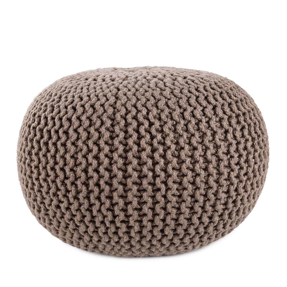 VIBE BY JAIPUR LIVING Asilah Solid Dark Taupe 20 in. x 20 in