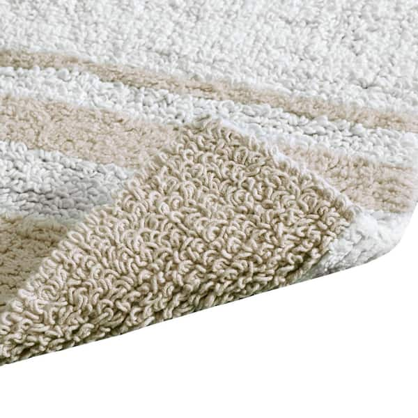 Madison Park Spa Reversible Bath Rug, Taupe