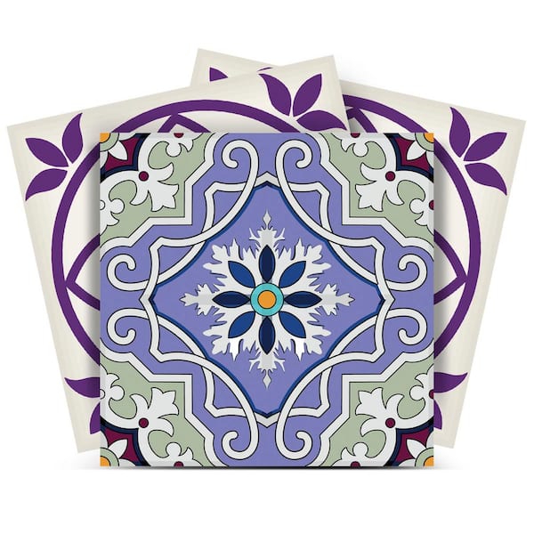 MI ALMA Violet N8 7 in. x 7 in. Vinyl Peel and Stick Tile (24 Tiles, 8.17 sq. ft./pack)