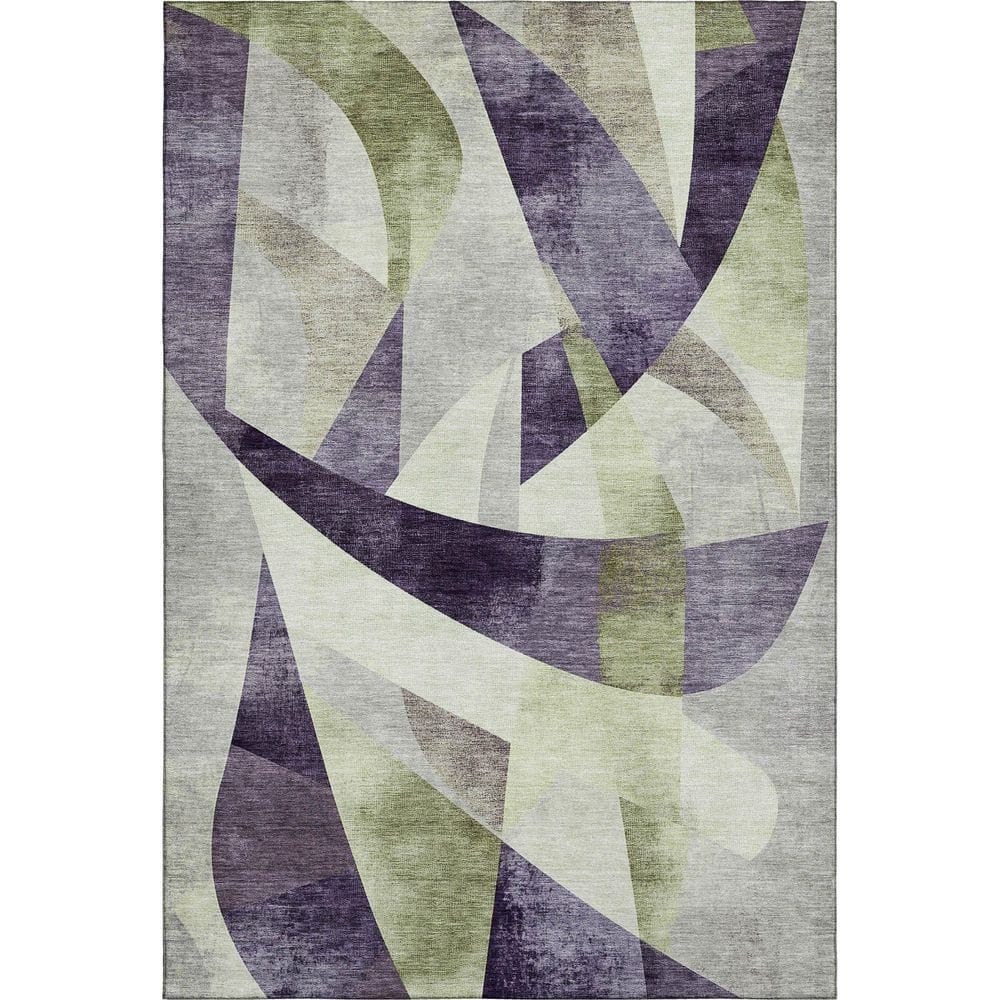 Mayfield Premium Machine Washable Abstract AMF1836 Purple 9 ft. x 12 ft. Area Rug price history on PriceWatchPro