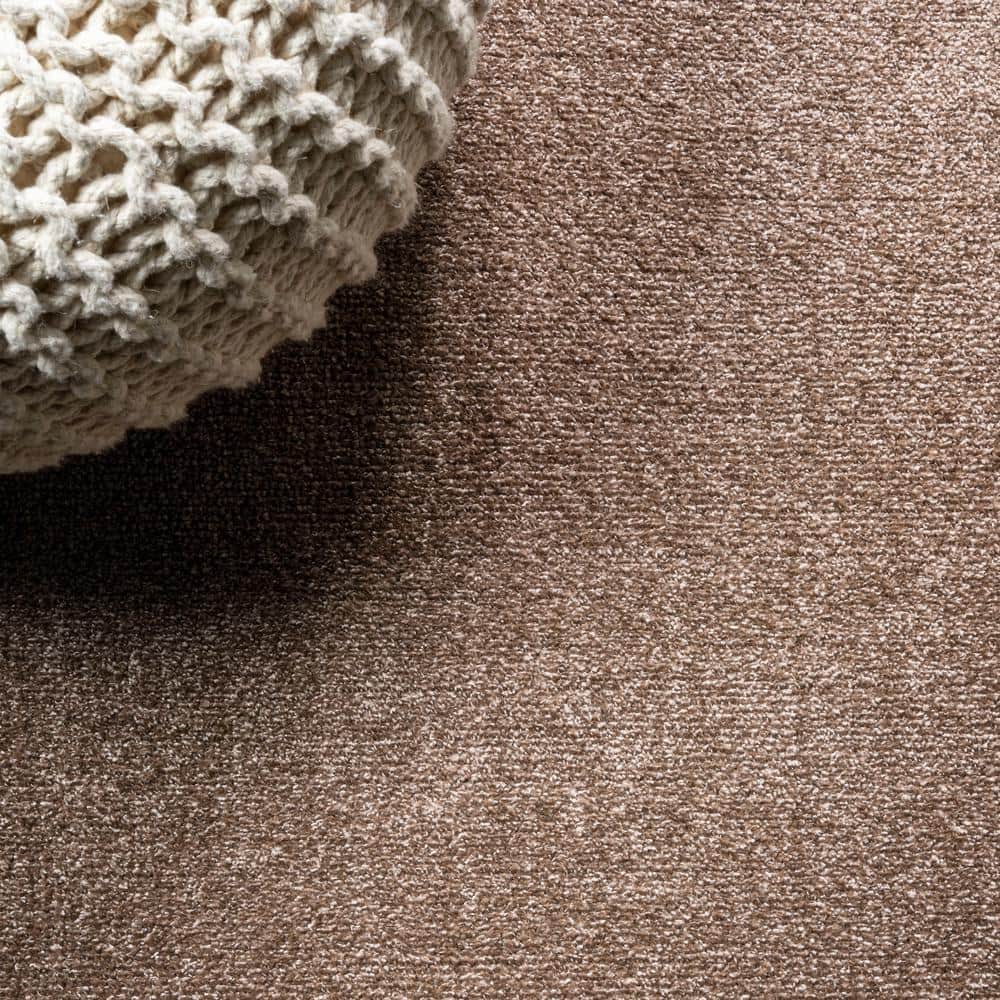 Brown Synthetic Low-Pile Reversible Area Rug, 4' x 6'