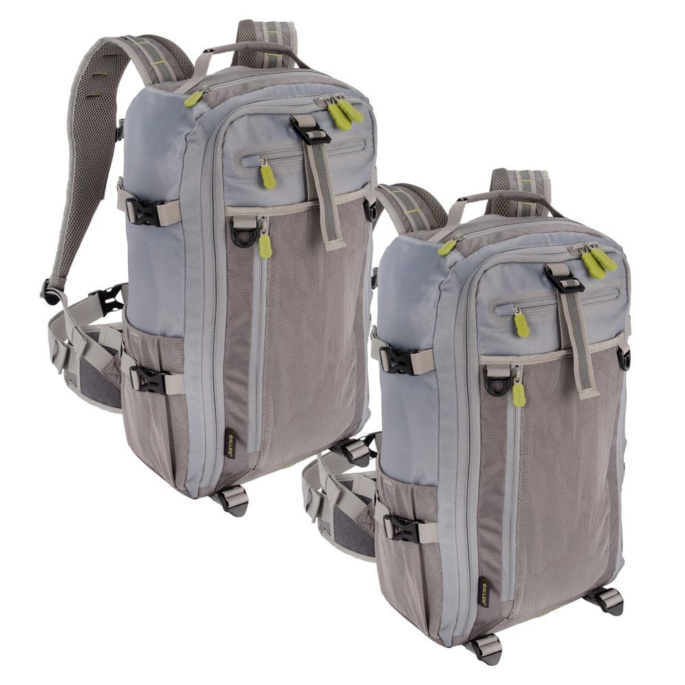 Blue Mesa Fishing Pack, 12 in. L x 6 in. W x 20 in. H, 23.25-liters, 2-Pack, Gray/Lime price history on PriceWatchPro