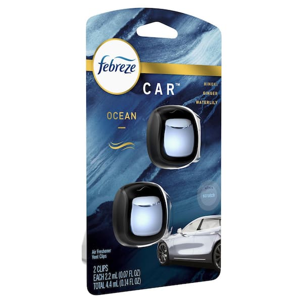 0.07 oz. Ocean Scent Car Vent Clip Automatic Air Freshener Dispenser (2-Count)