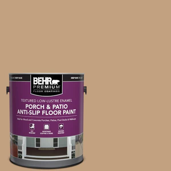 BEHR PREMIUM 1 gal. #S280-4 Real Cork Textured Low-Lustre Enamel Interior/Exterior Porch and Patio Anti-Slip Floor Paint
