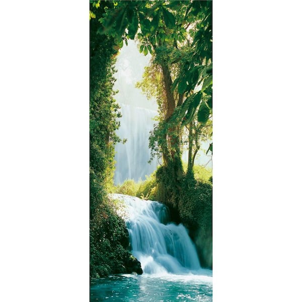 Ideal Decor 79 in. x 0.25 in. Zaragoza Falls Wall Mural