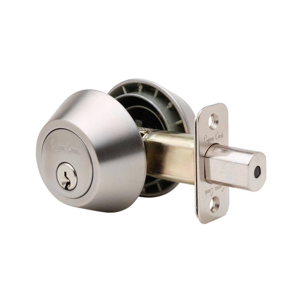 Copper Creek Double Cylinder Satin Stainless Deadbolt