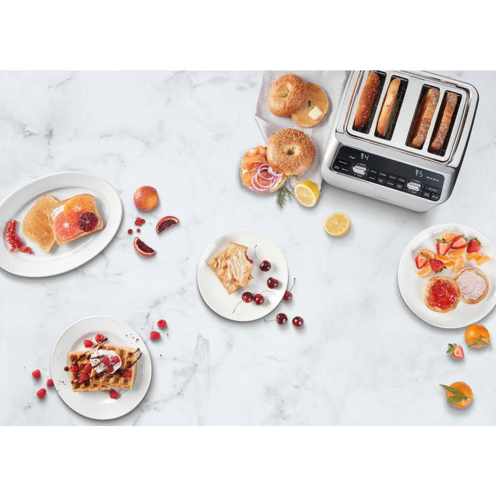 Stainless Steel Digital 4-Slice Wide Slot Toaster