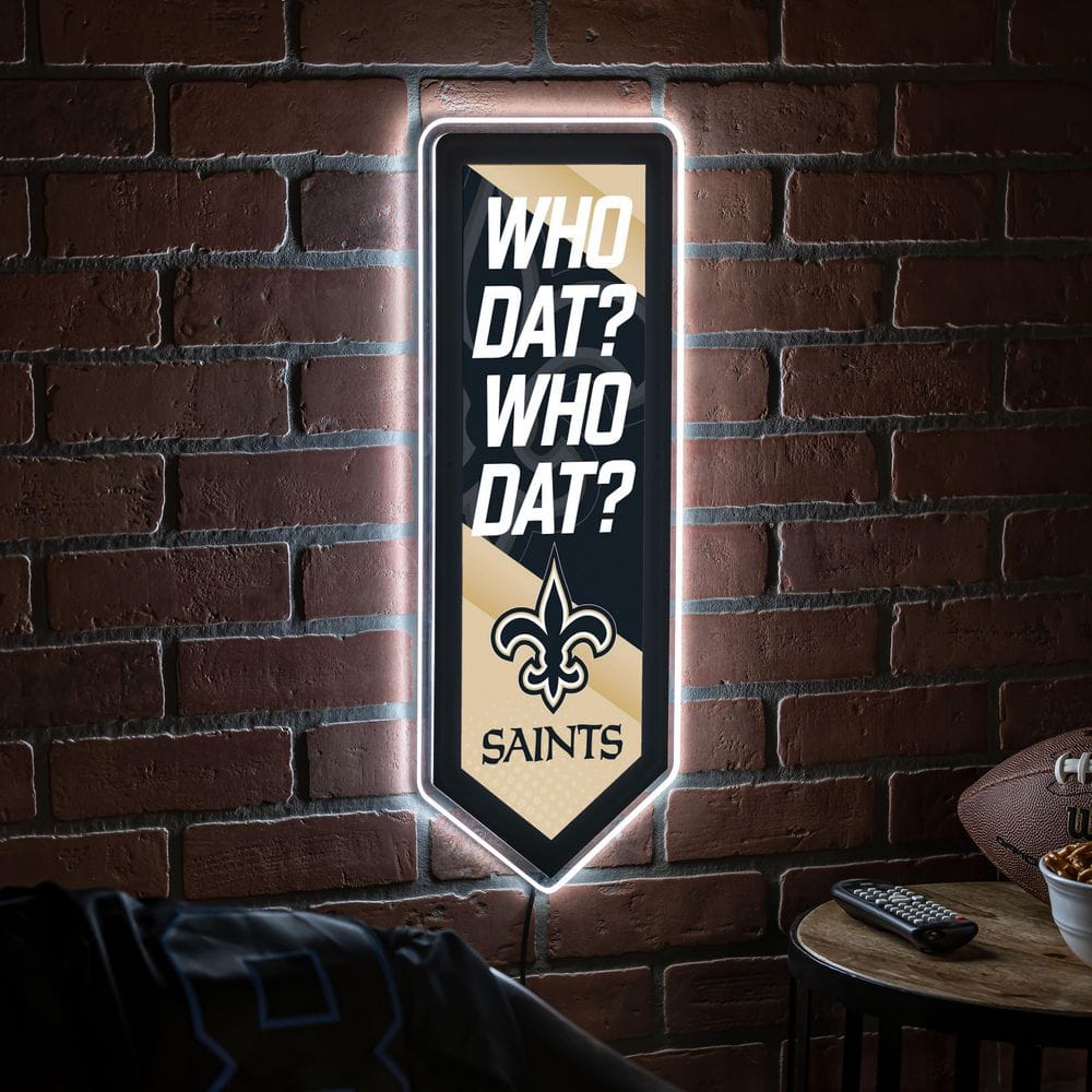 New Orleans Saints LED Wall Pennant