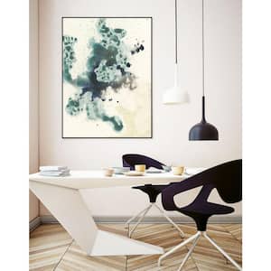 24 in. x 32 in. "Teal Tributary I" by Jennifer Goldberger Framed Wall Art