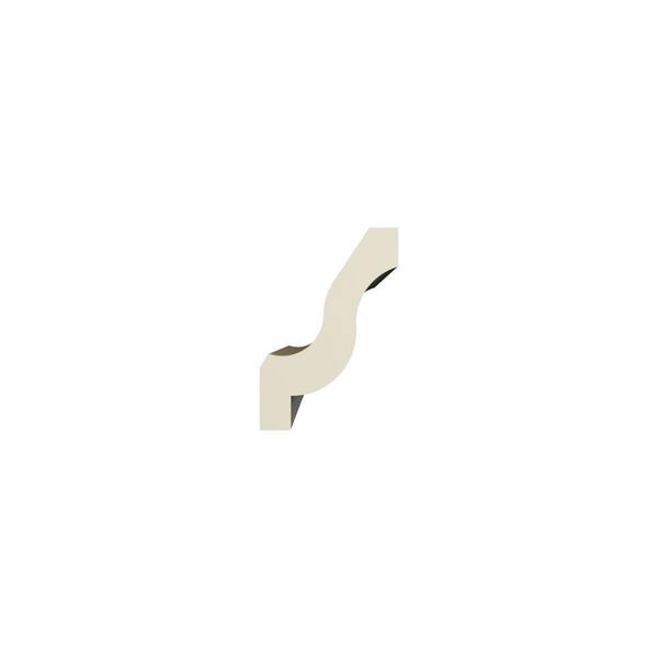 Ekena Millwork Nora 1.625 in. D x 2.875 in. W x 96 in. L Polyurethane Crown Moulding