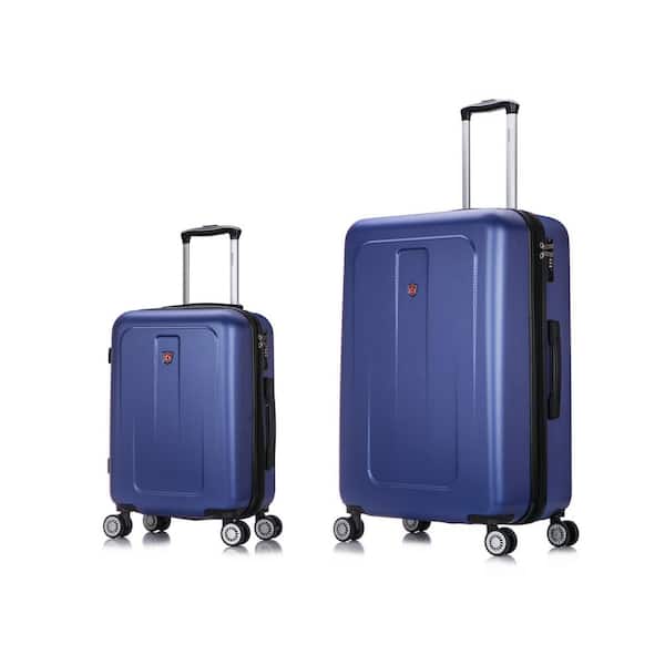 DUKAP Crypto 20 in. & 28 in. Blue Lightweight Hardside Set (2-Piece)